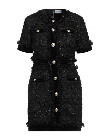 Woman Mini dress Black Size 6 Polyester, Elastane
