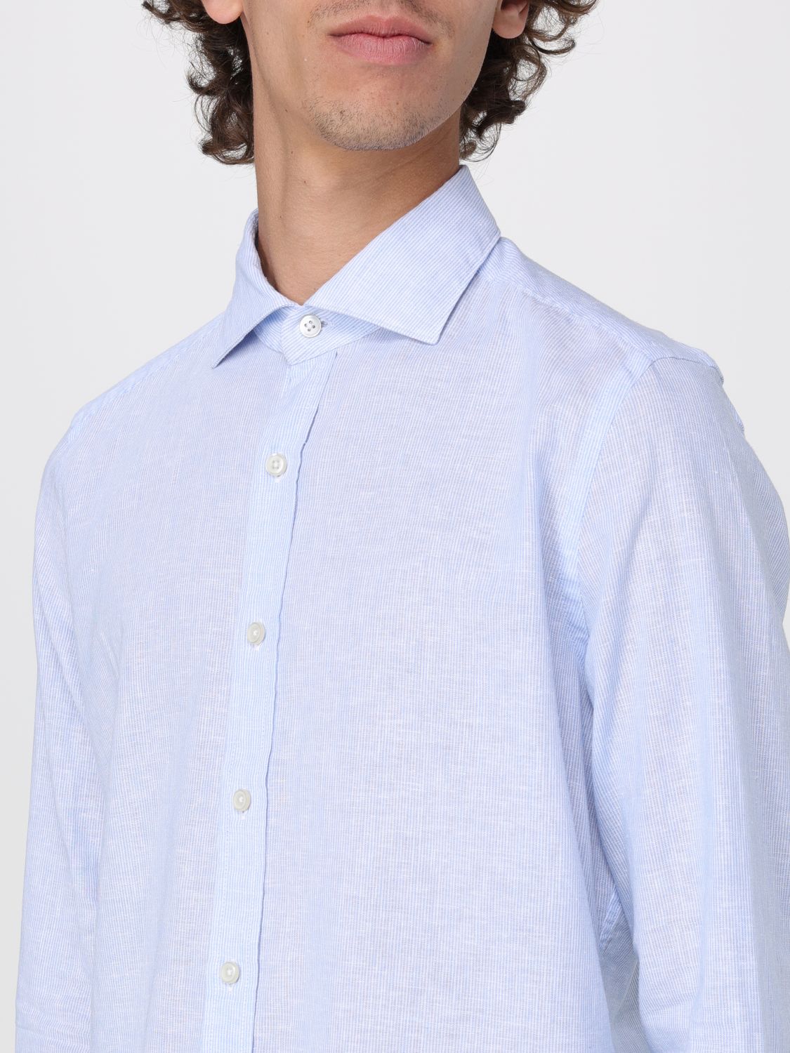 Shirt Men color Sky Blue