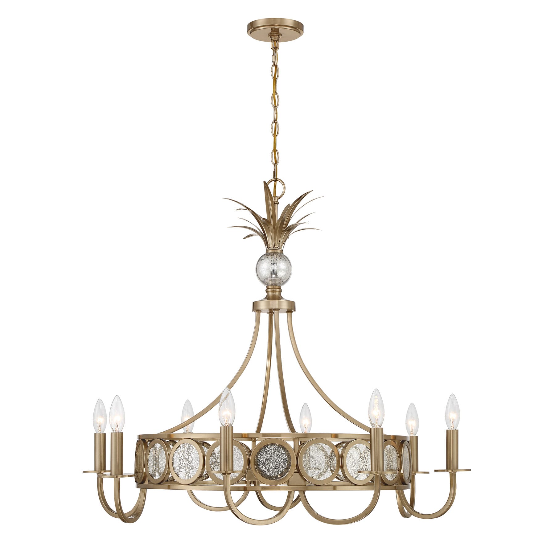 Hearst 8-Light Chandelier in Noble Bra