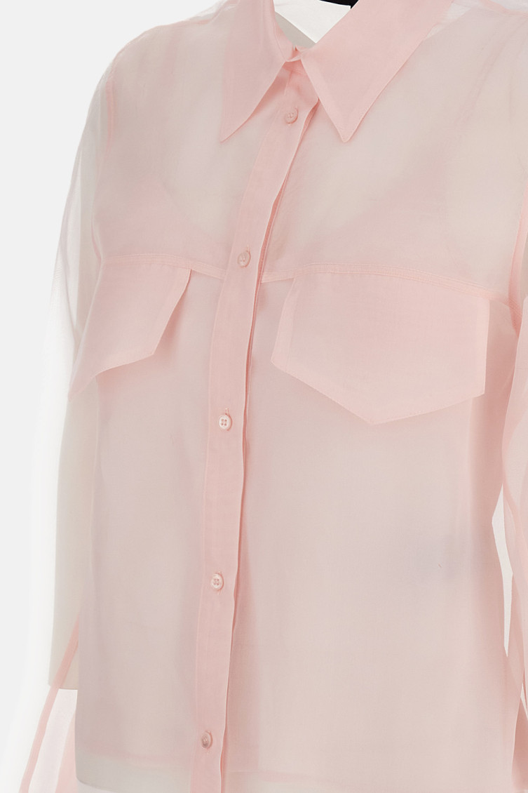 Light Pink Silk Shirt