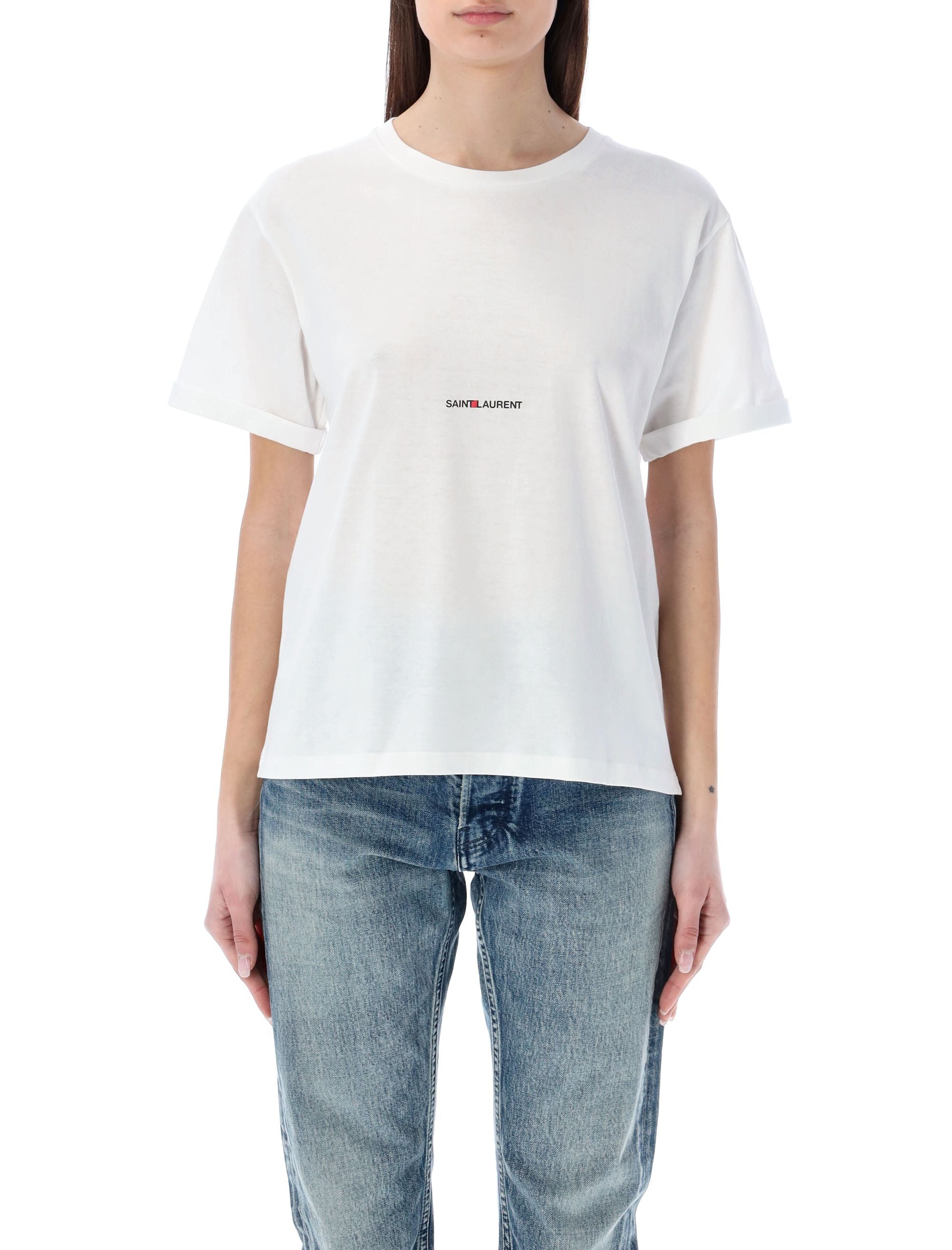 RIVE GAUCHE T-SHIRT CLASSIC-FIT ROUND-NECK T-SHIRT