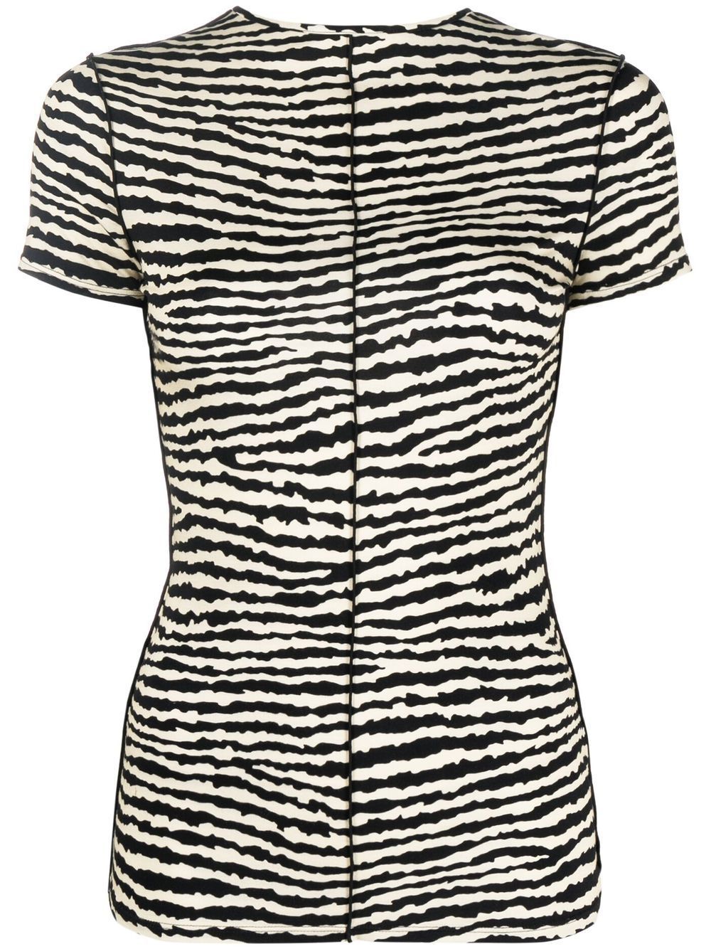 Zebra-print T-shirt - Black