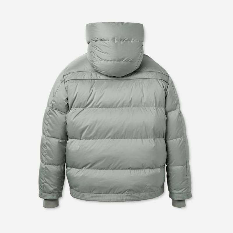 ® Men's MetroPeak Down Puffer Jacket Polyester in Grey Mist