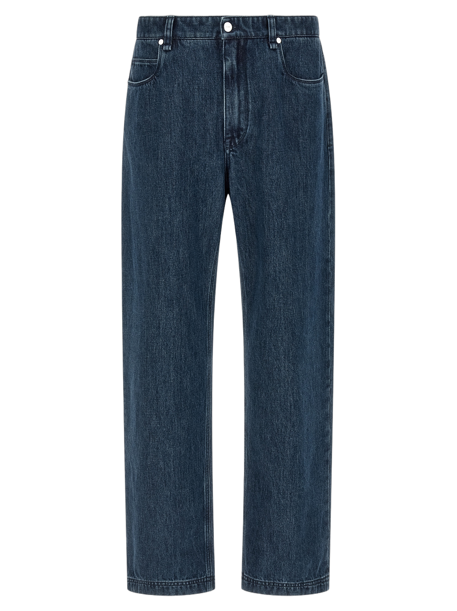 Flared Cotton Jeans — Blue