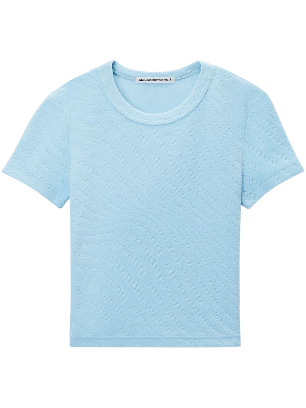 Logo-jacquard T-shirt - Blue