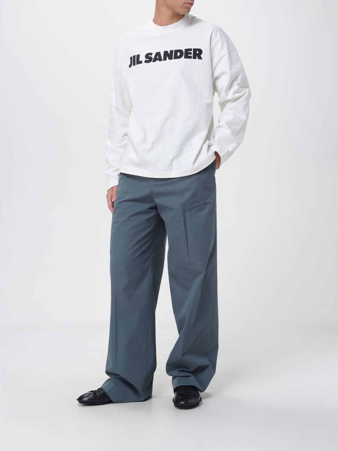 Logo-print cotton sweatshirt - White