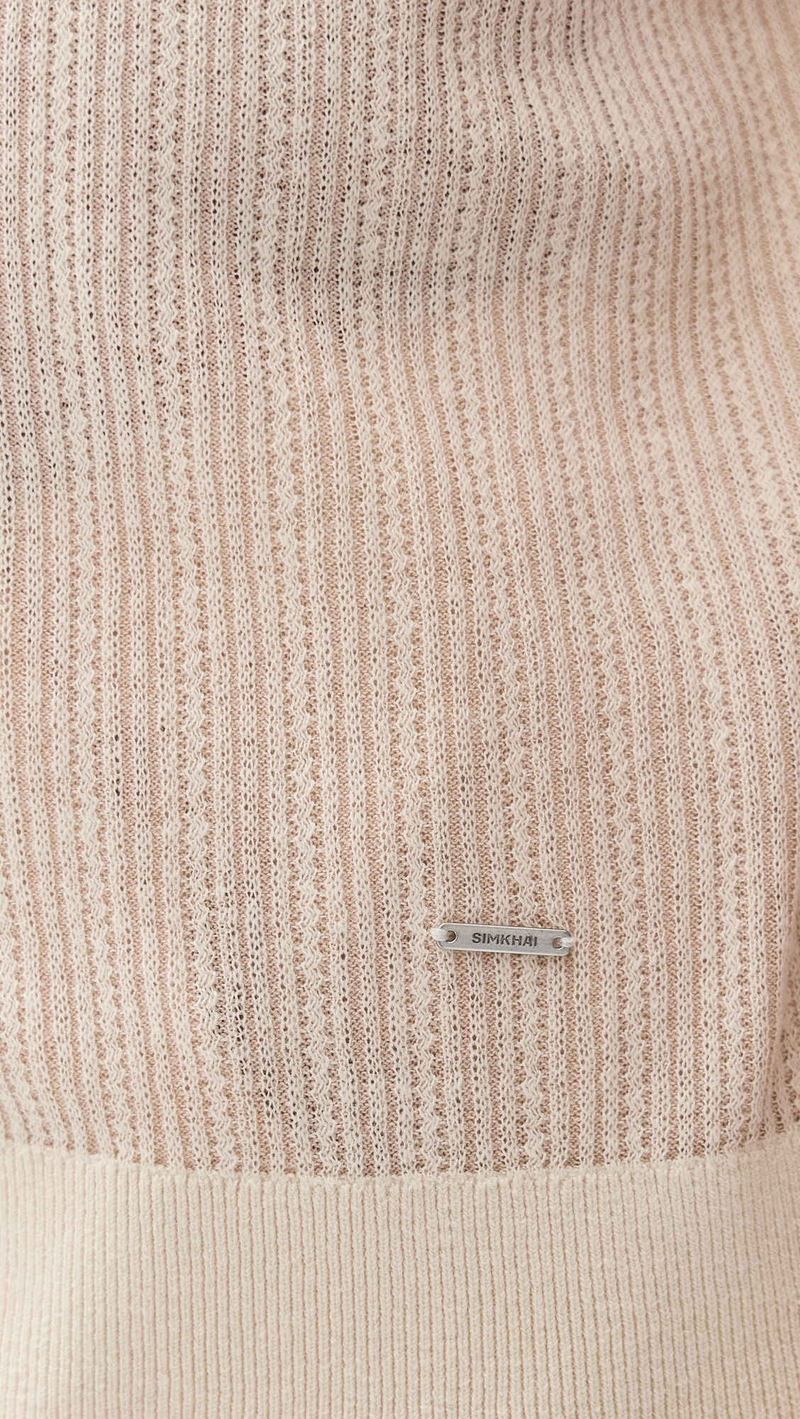 Radcliffe Knit Polo Off White Multi