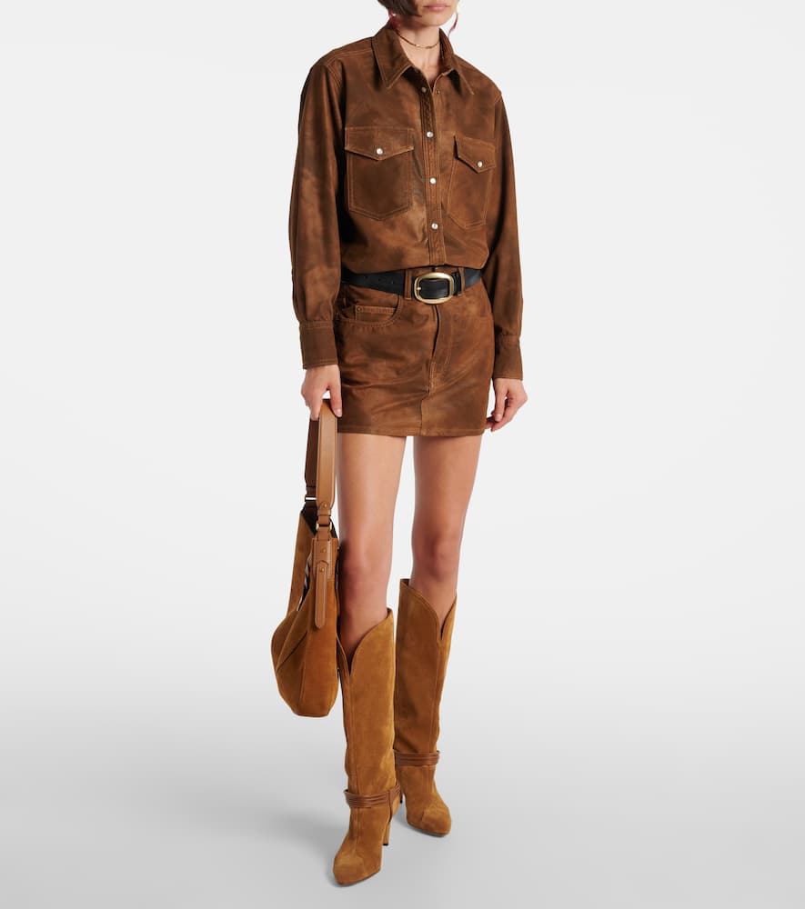 Kimmy faux leather miniskirt