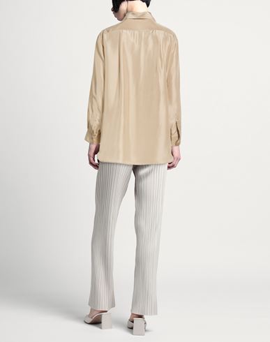 Woman Shirt Beige Size S Silk