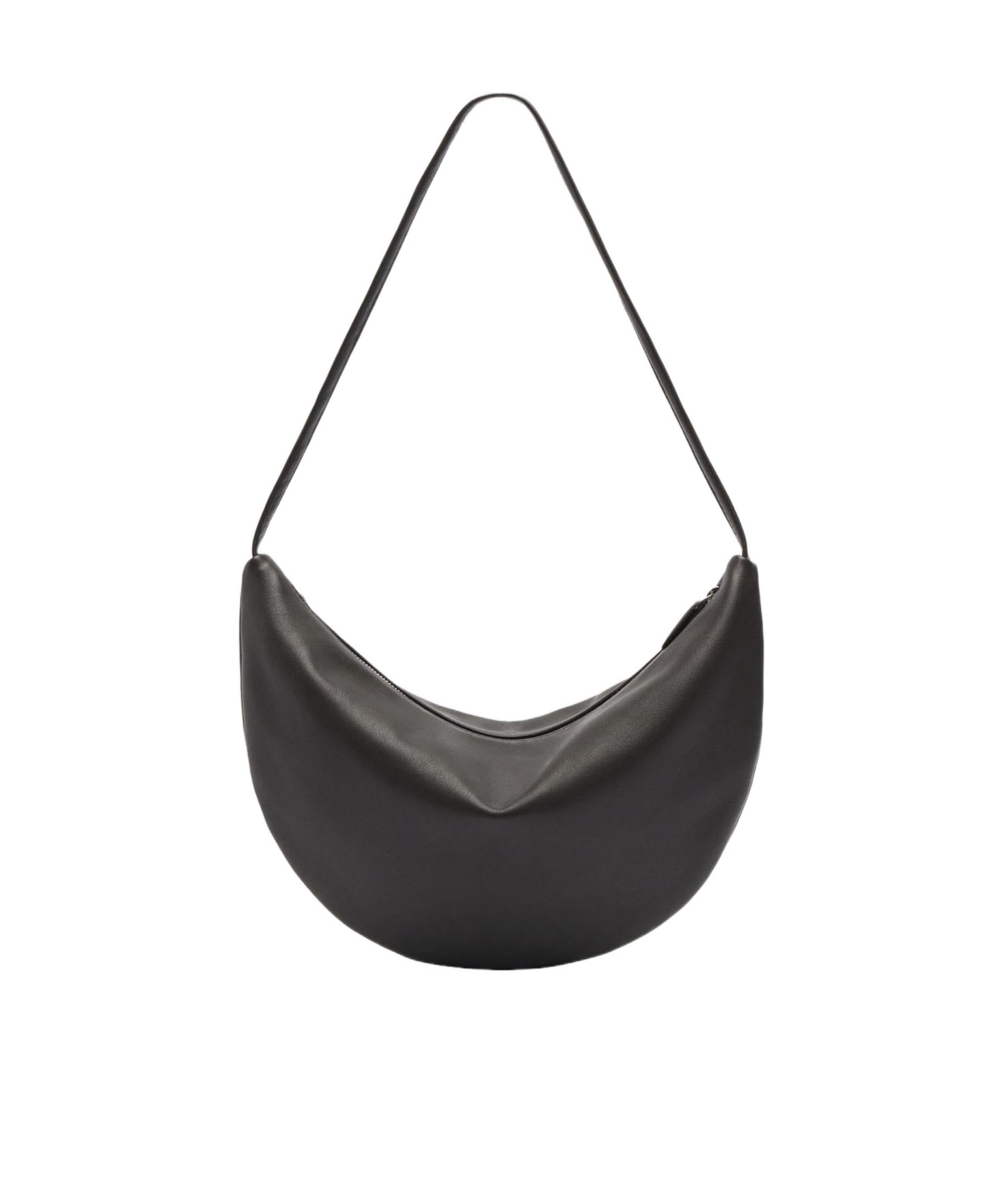 Crescent Zipped Shoulder Bag
