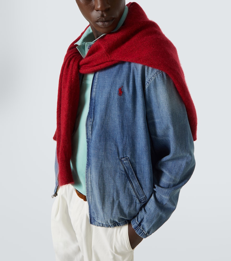 Denim bomber jacket