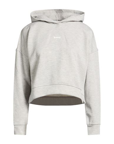 Woman Sweatshirt Grey Size S Cotton, Polyester, Viscose, Lurex