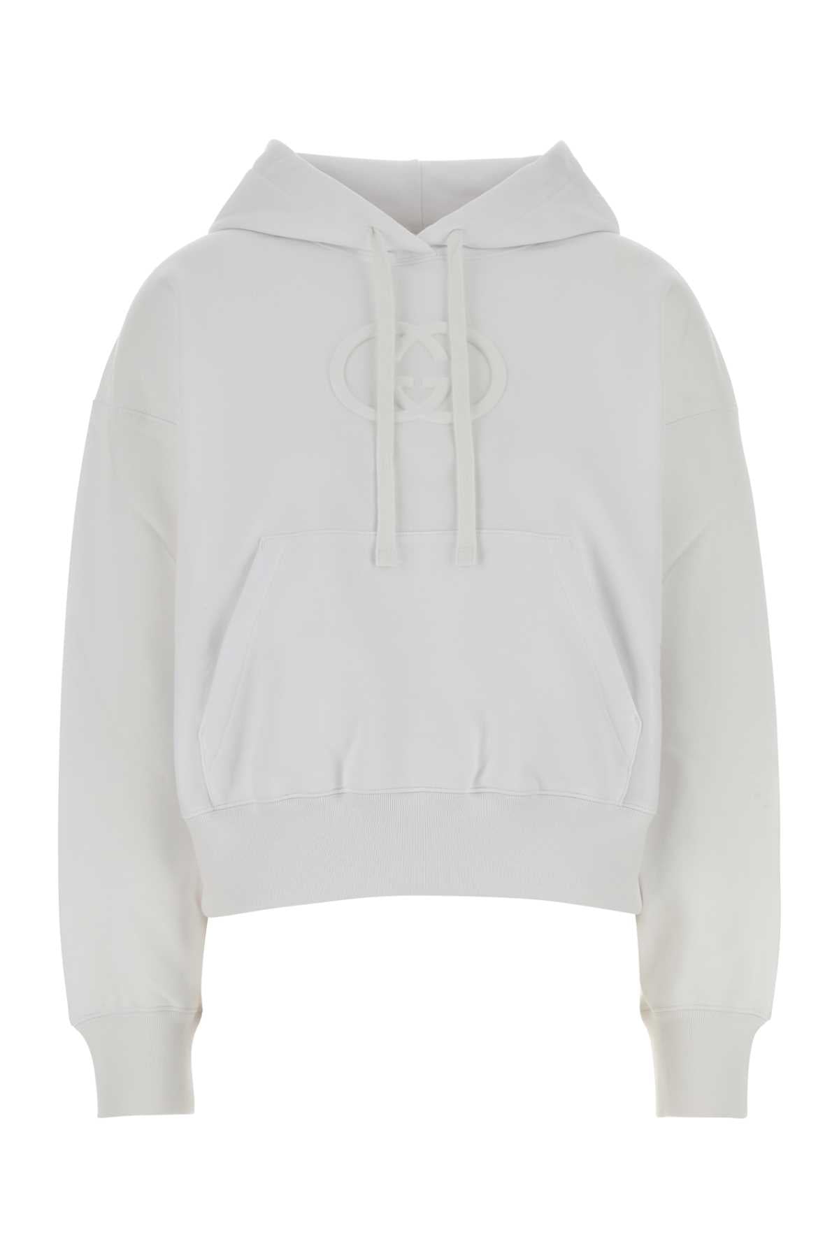Cotton Oversized Hoodie — White
