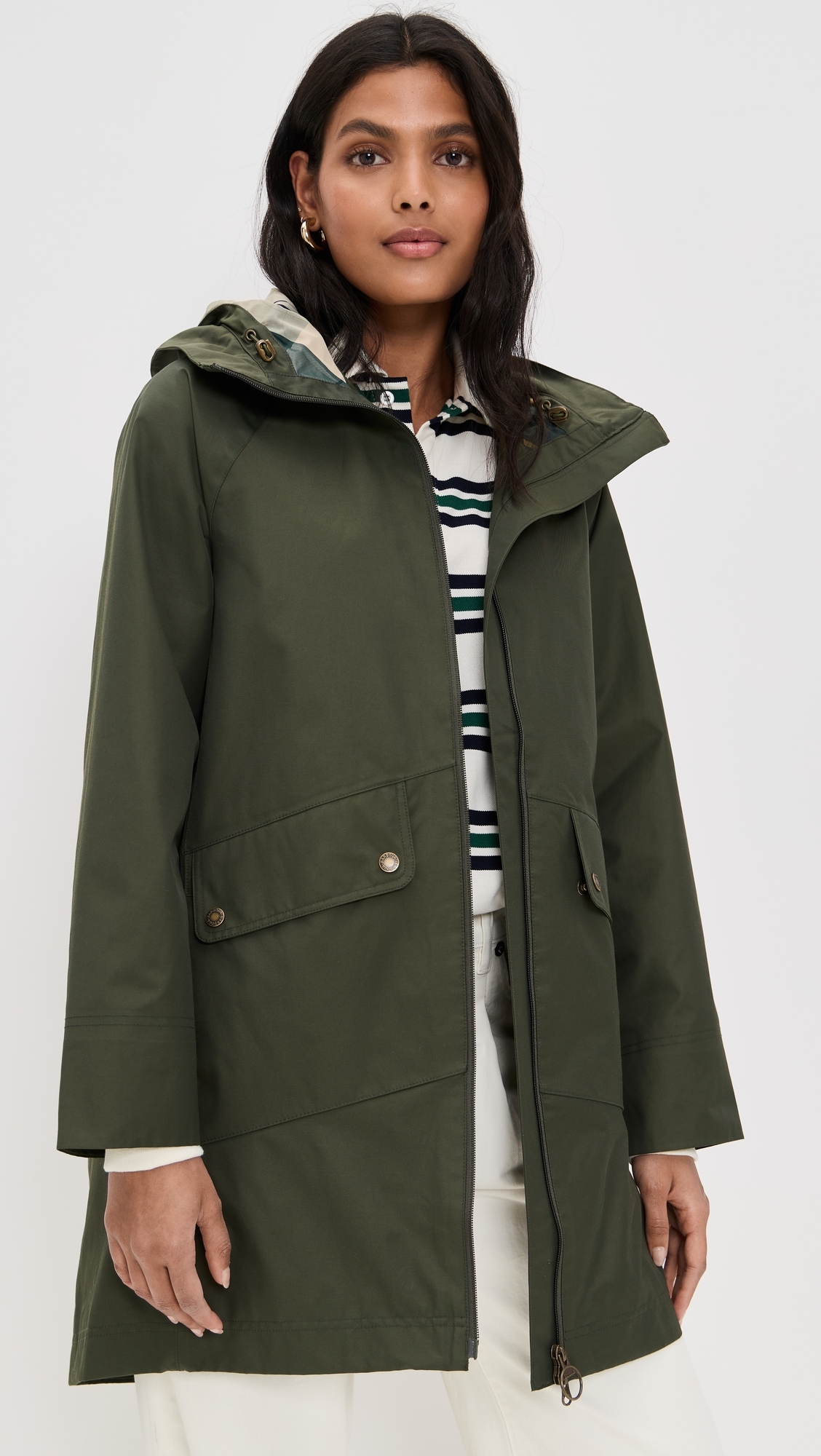 Barbour Barbour Heron Waterproof Jacket Olive
