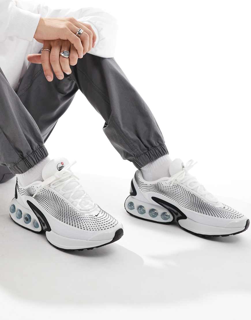 Air Max DN sneakers in white and black