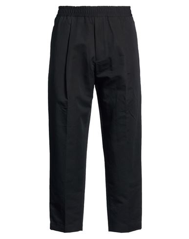 Man Pants Black Size 36 Cotton, Linen