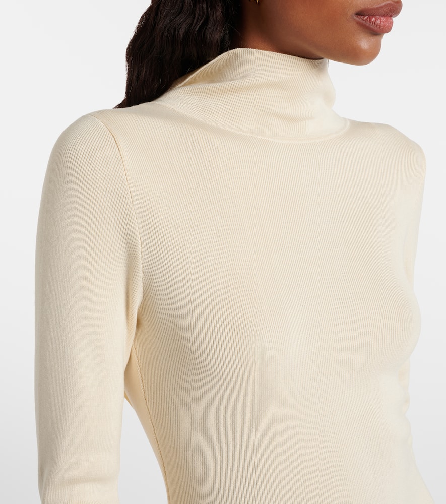 Elowen open-back silk-blend minidress