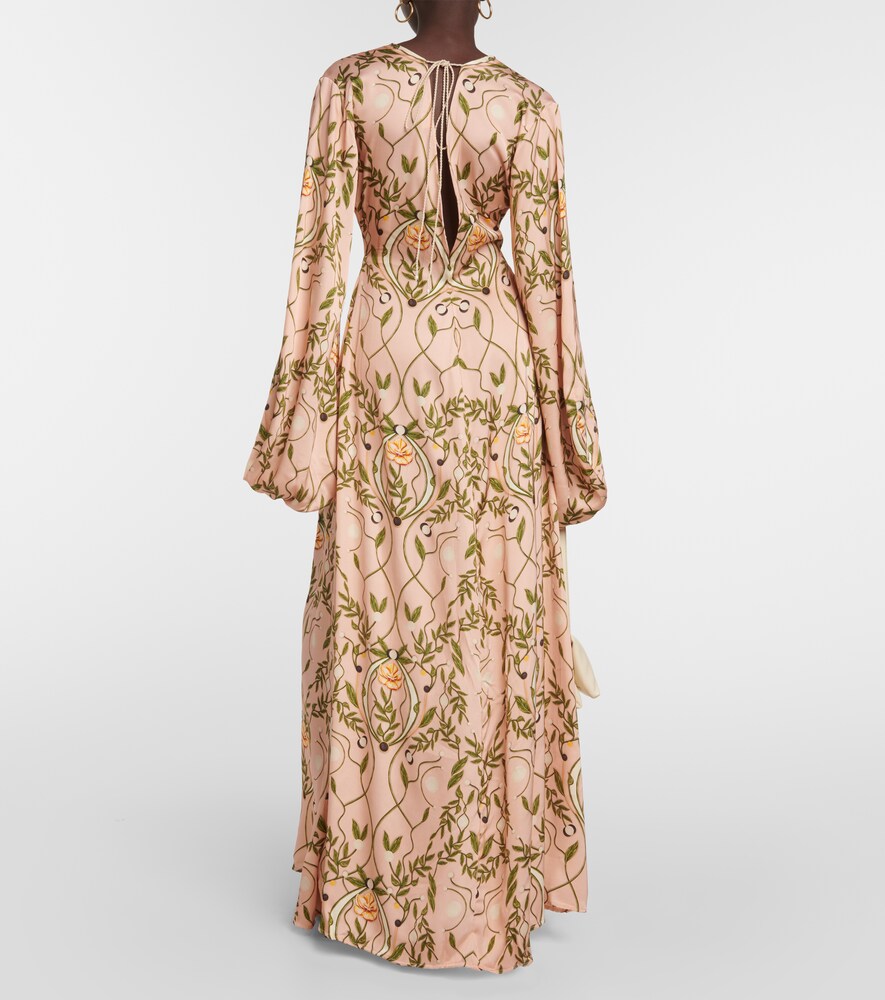 Francisca Lunar printed cutout maxi dress