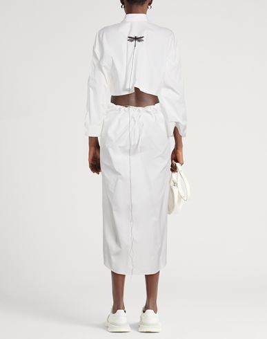 Woman Maxi dress White Size L Cotton