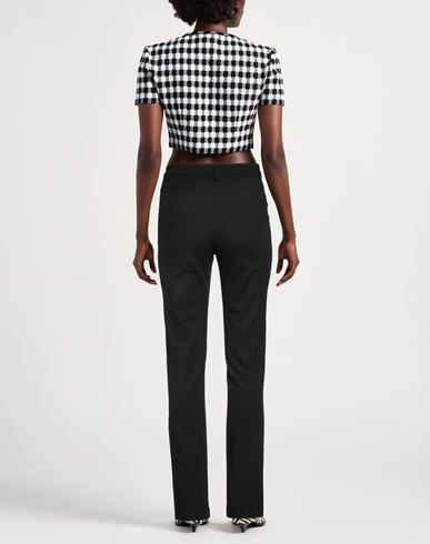 Woman Pants Black Size 8 Cotton, Elastane