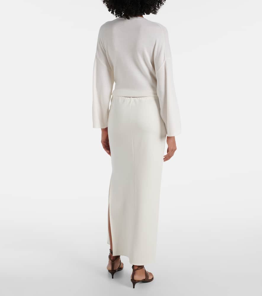 Lilth crêpe jersey pencil skirt