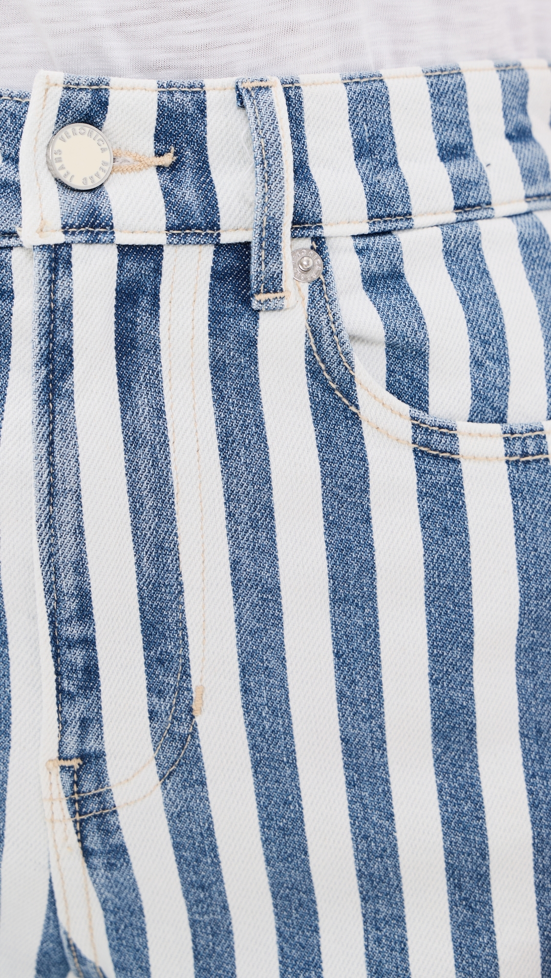 Taylor Striped Jeans saltwater stripe