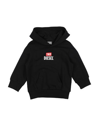 Kid Boy Sweatshirt Black Size 12 Cotton, Polyester, Elastane