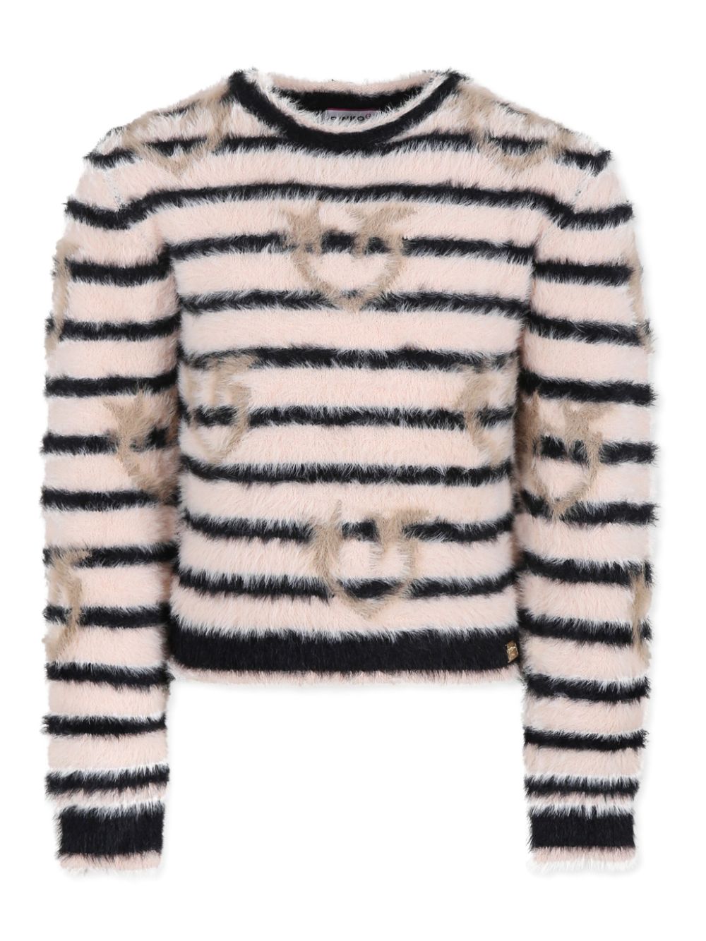 Love Birds-print sweater - Neutrals