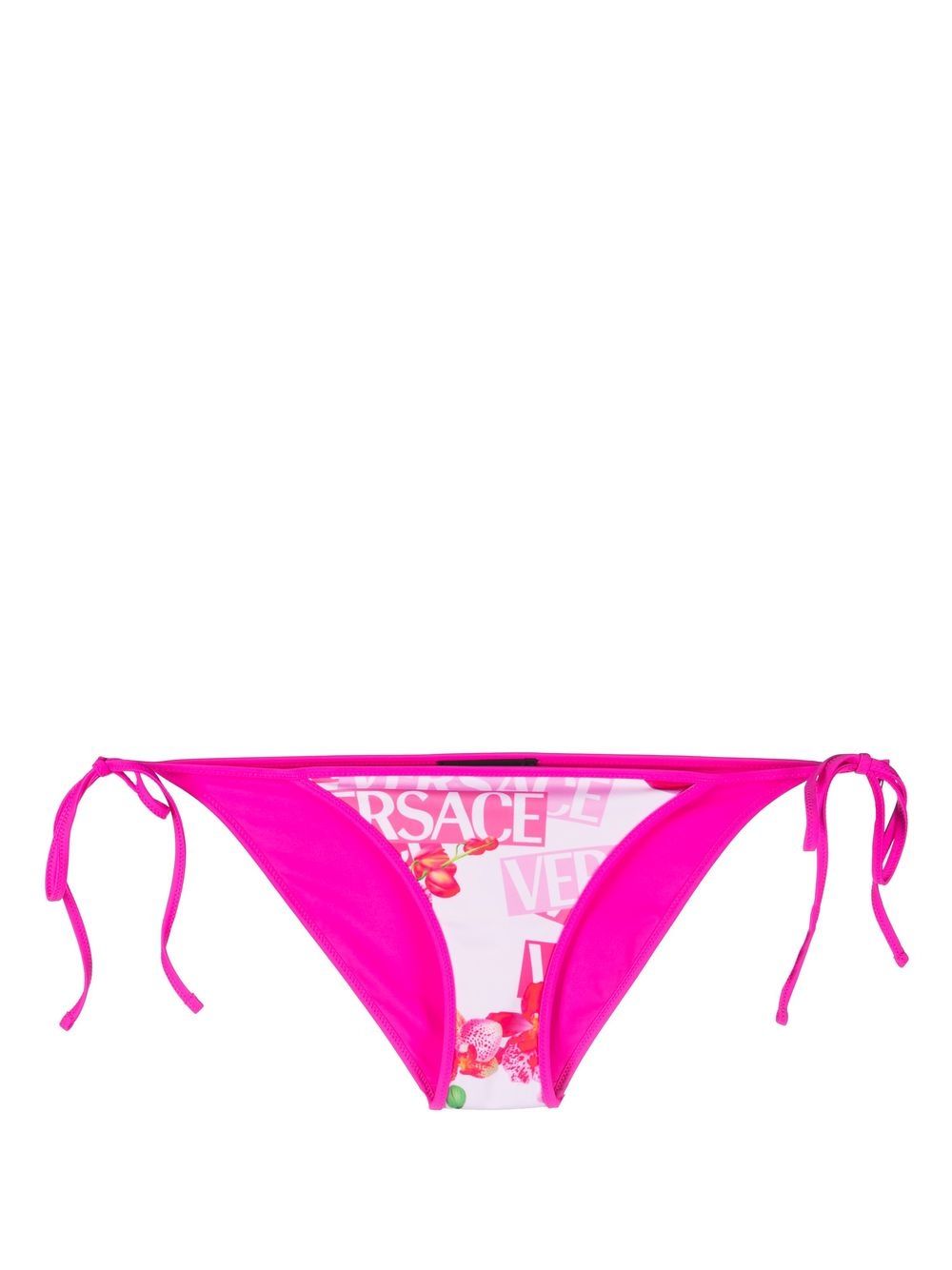 Floral-print bikini bottoms - Black