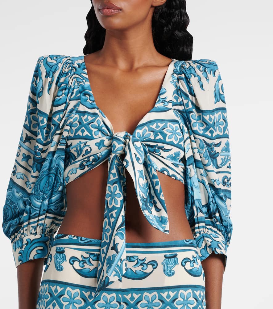 Printed crop top