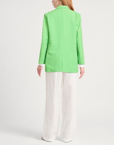 Woman Blazer Lime green Size M Recycled polyester, Viscose, Elastane