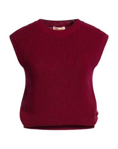 Woman Sweater Garnet Size ONESIZE Cotton