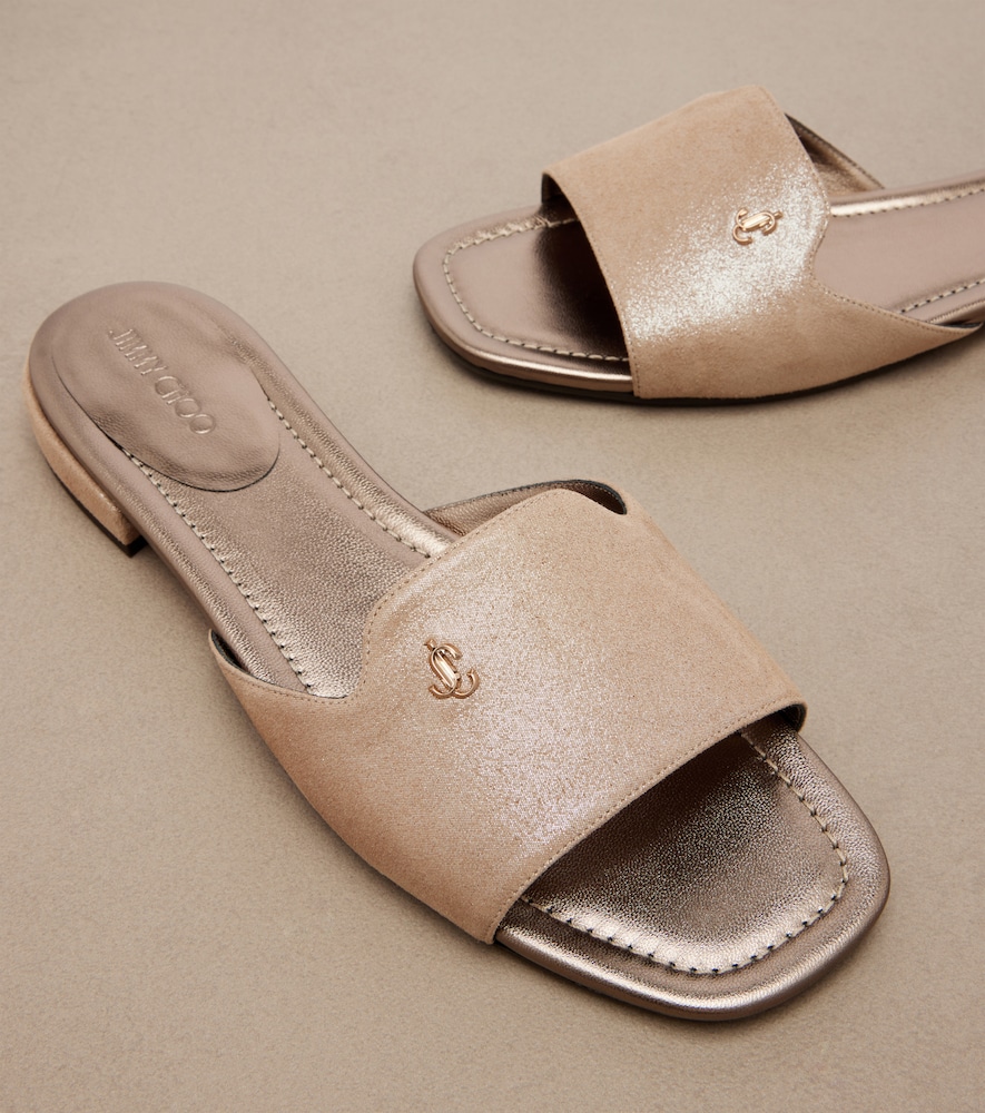 Dina leather slides
