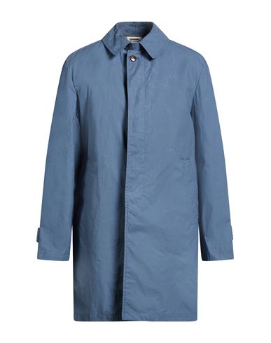 Man Overcoat & Trench Coat Pastel blue Size 40 Cotton, Polyester