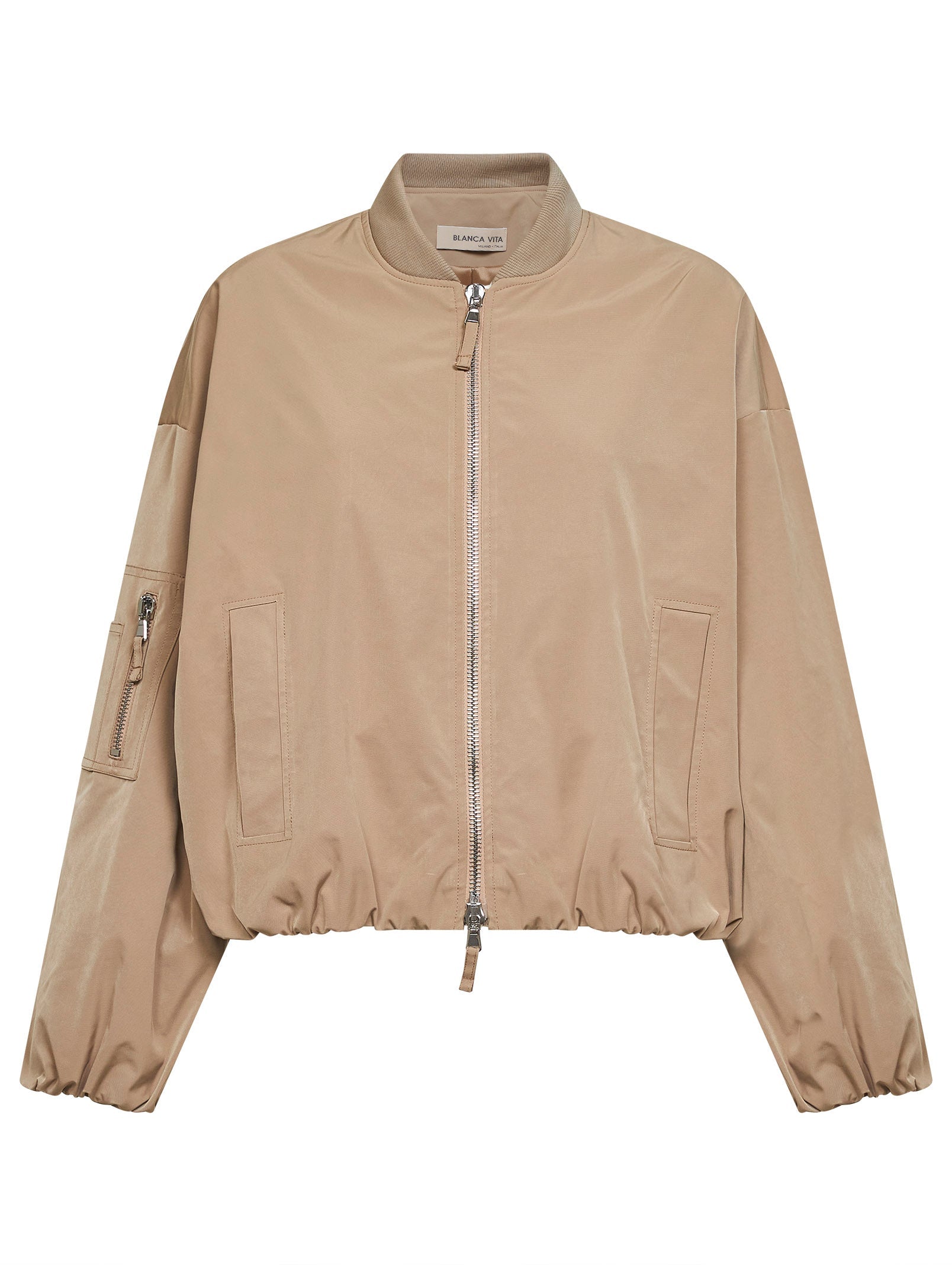 Bomber Jacket — Beige