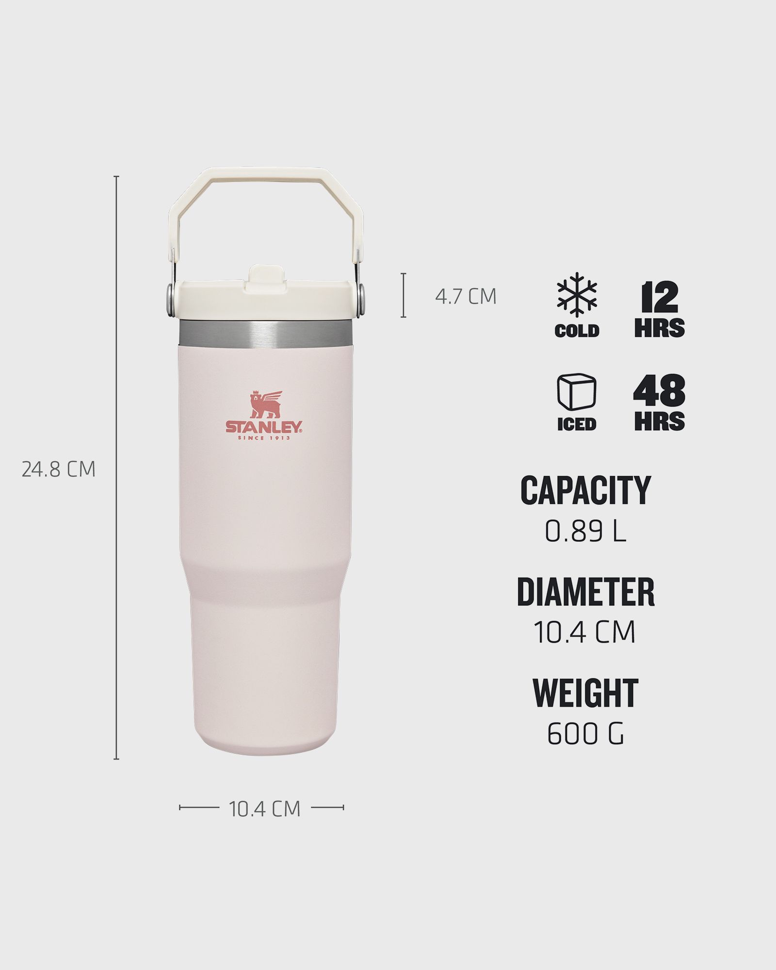 The Iceflow™ Flip Straw Tumbler pink male Tableware now available at BSTN