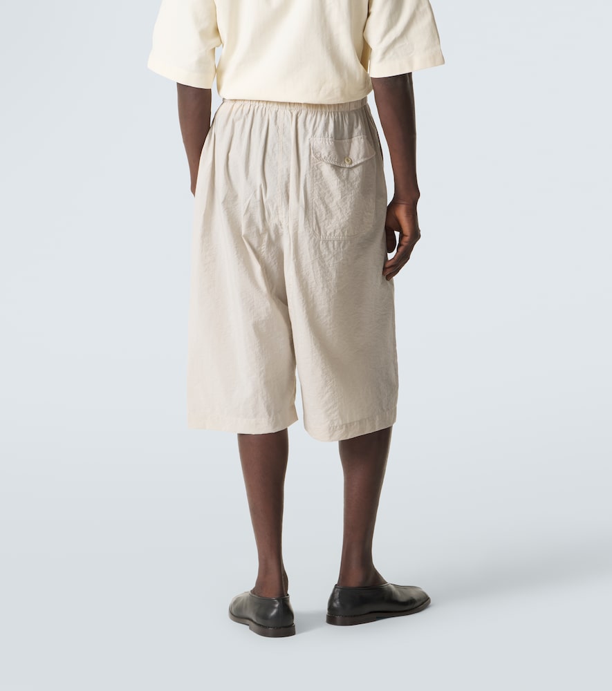Cotton-blend Bermuda shorts