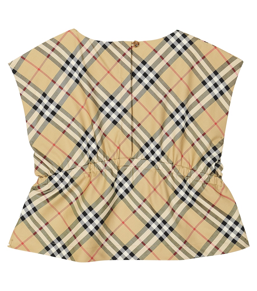 Burberry Kids Burberry Check cotton-blend top