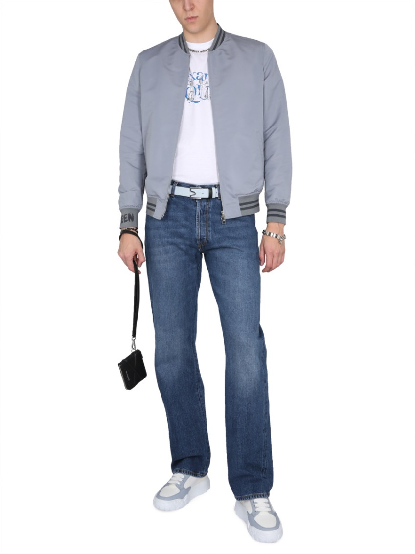 Blue Mid Rise Jeans