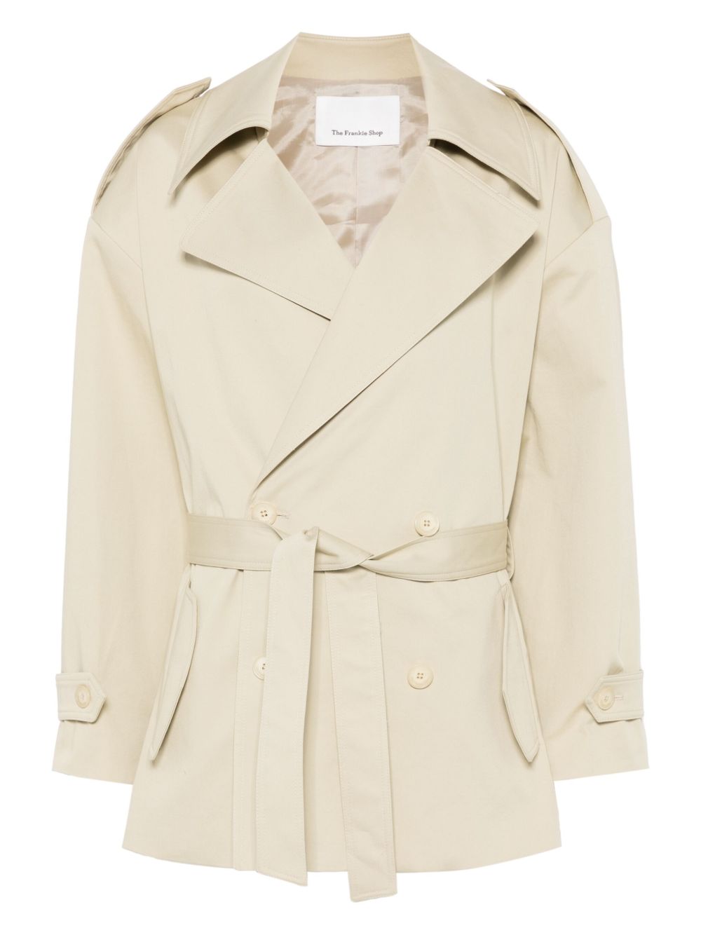 The Frankie Shop Zurich short trench coat - Neutrals