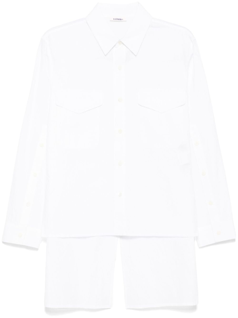 Crease-effect shirt - White