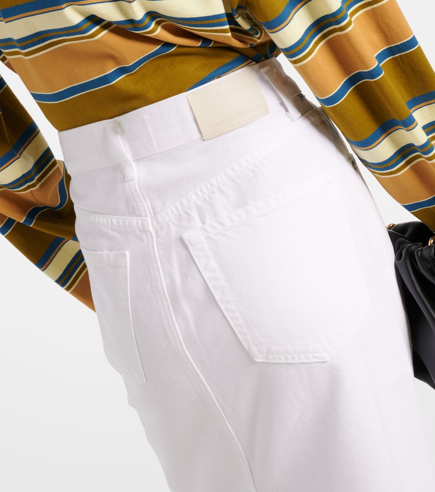 Circolo Reworked denim maxi skirt