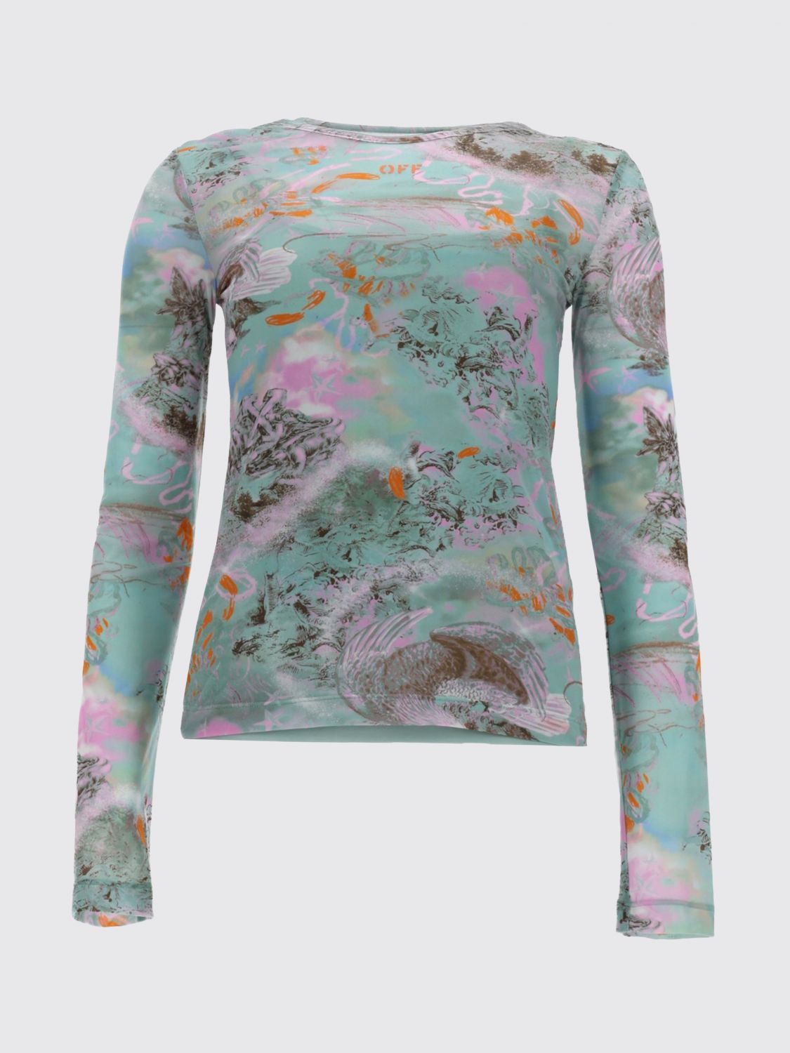 Top Woman color Gnawed Blue