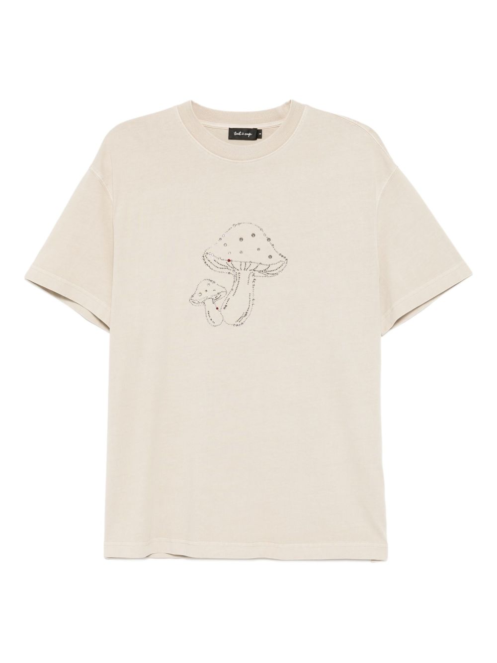 Crystal-print T-shirt - Grey