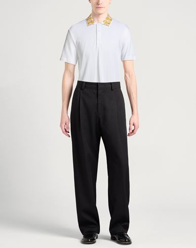 Man Polo shirt White Size M Cotton, Viscose, Polyester