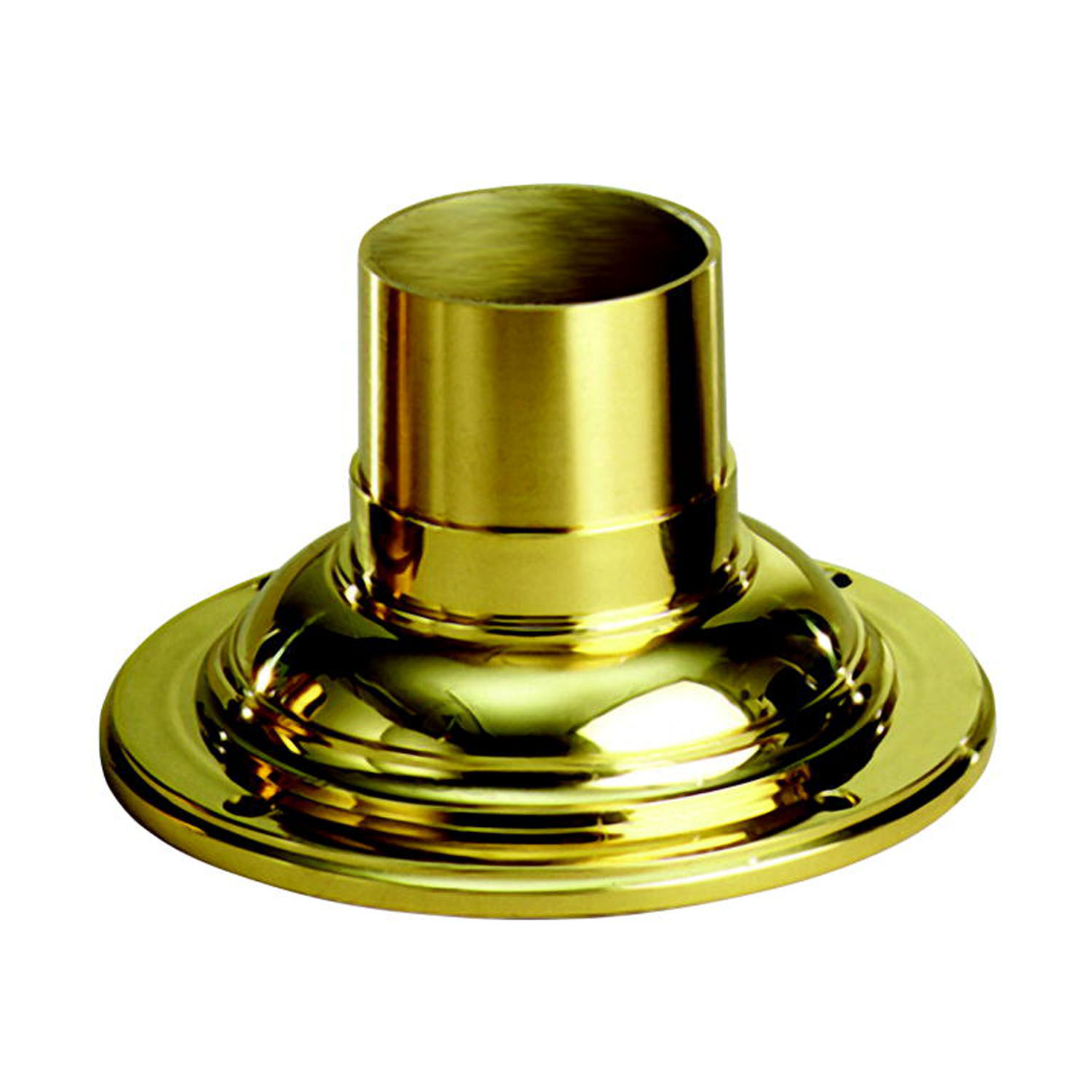 7" Pedestal Adaptor in Polished Bra
