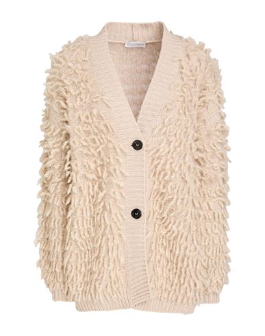 Woman Cardigan Beige Size S Virgin Wool, Silk, Cashmere, Alpaca wool