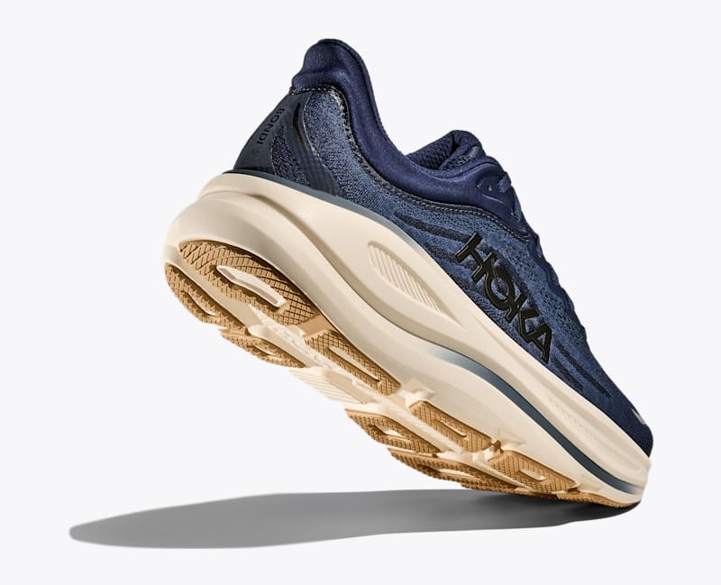 HOKA Men's Bondi 9 Shoes in Midnight Blue/Varsity Navy