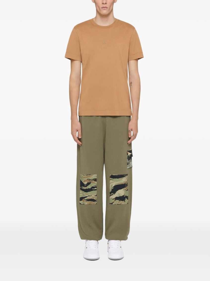 Khaki Elastic Waistband Sweatpants