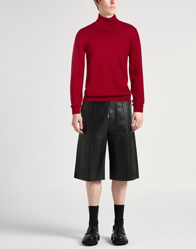 Man Turtleneck Red Size 40 Merino Wool